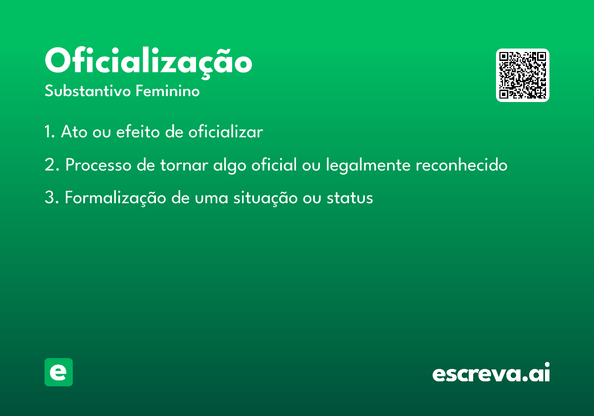 oficialização