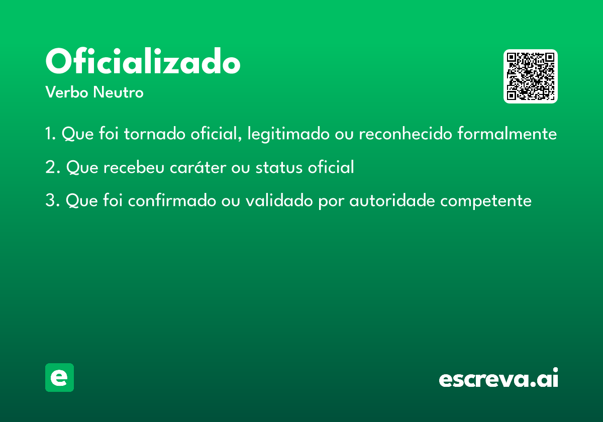 oficializado