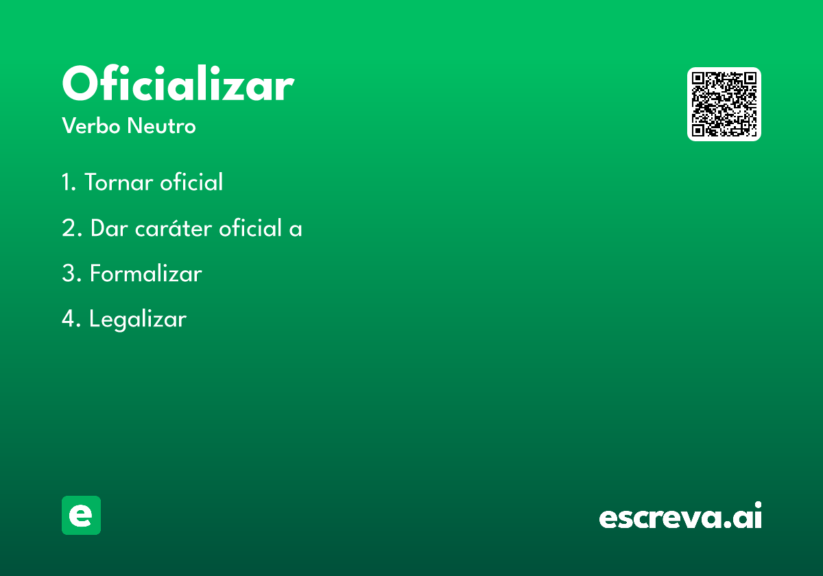 oficializar