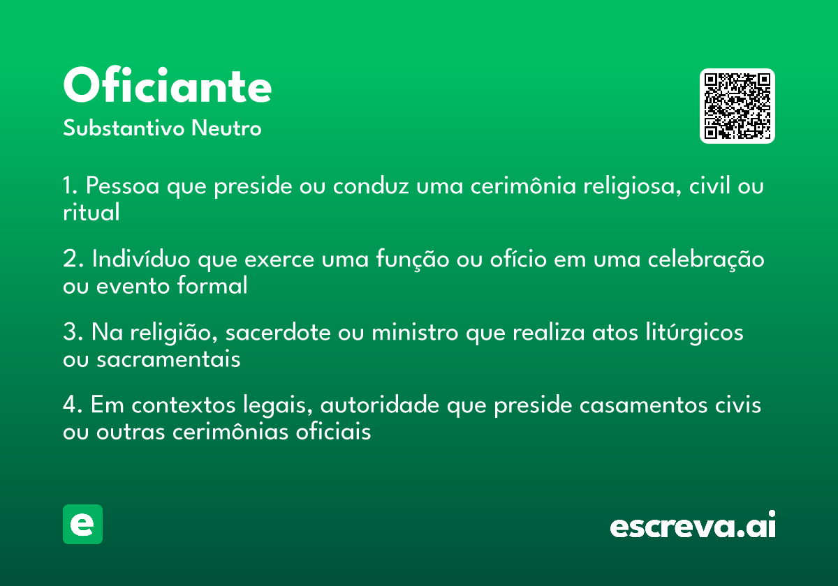 oficiante