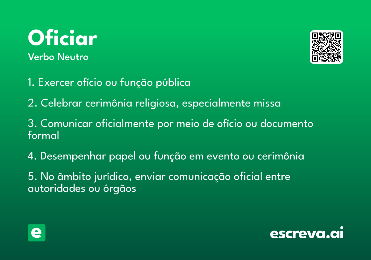 oficiar