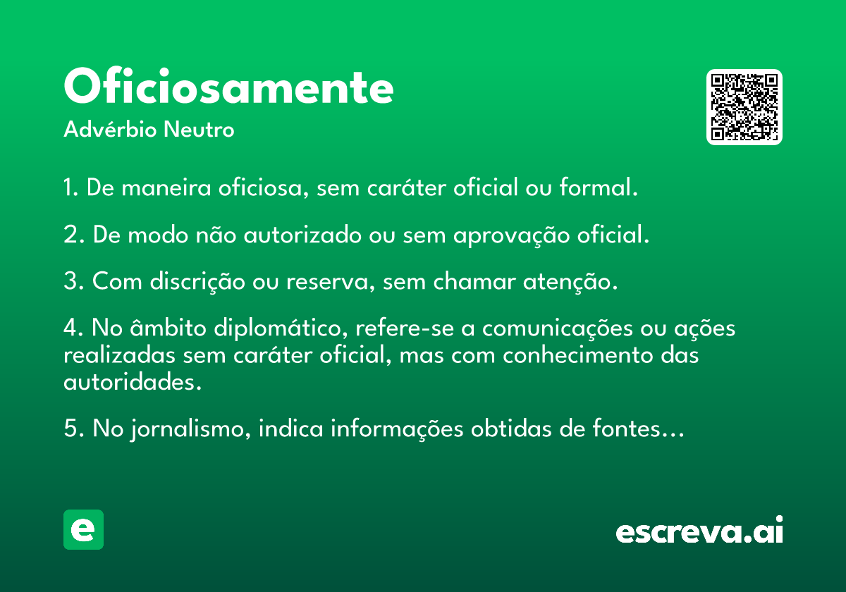 oficiosamente