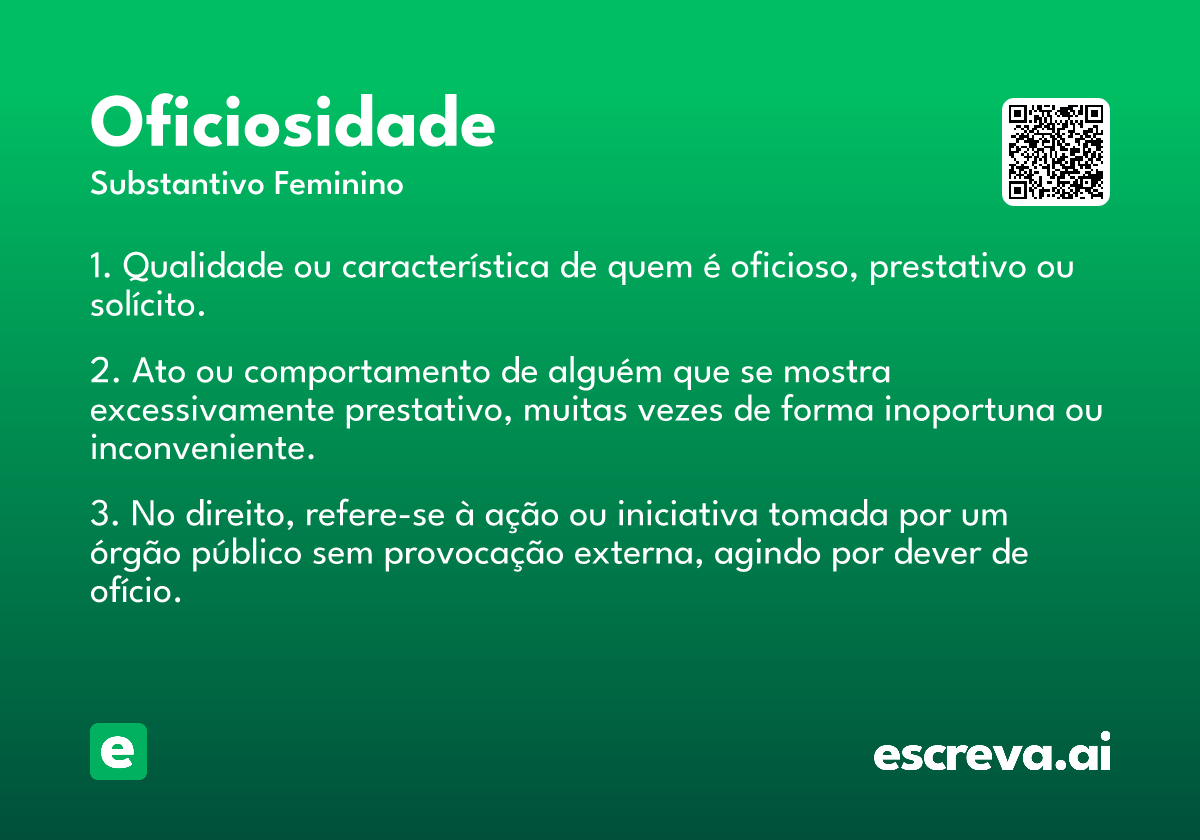 oficiosidade