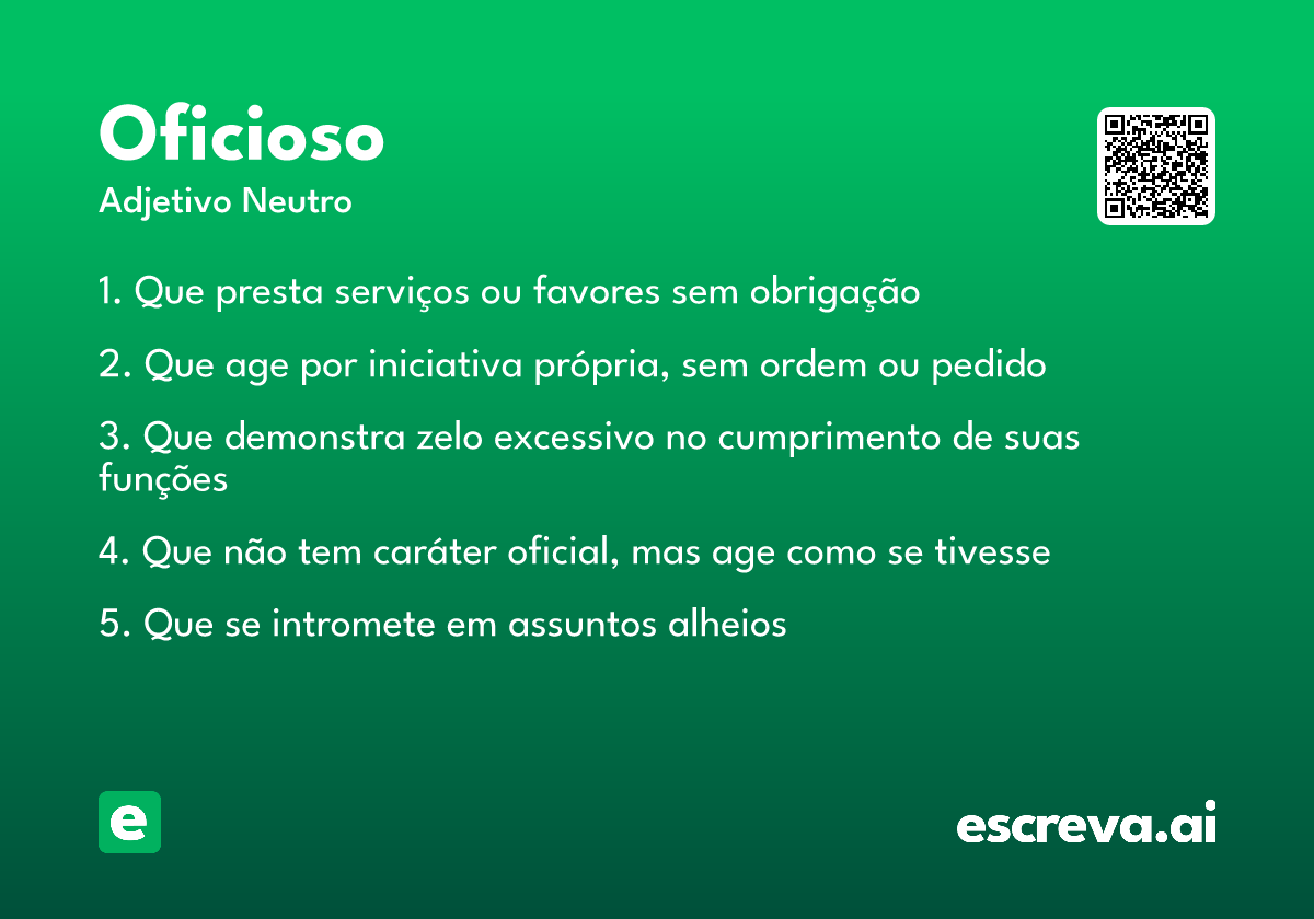 oficioso