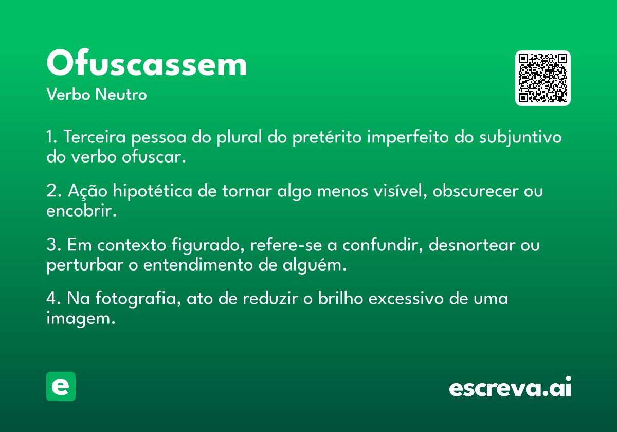 ofuscassem