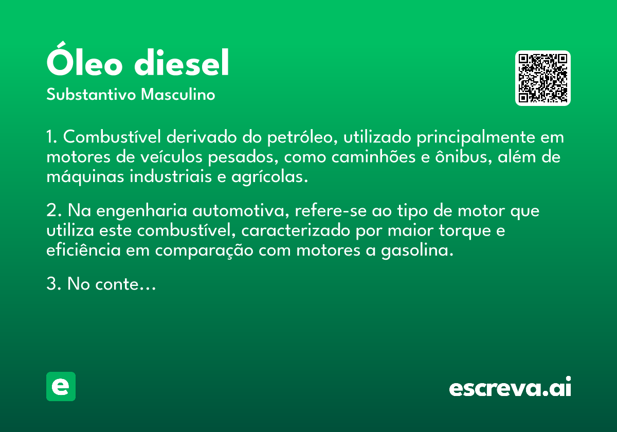 óleo diesel
