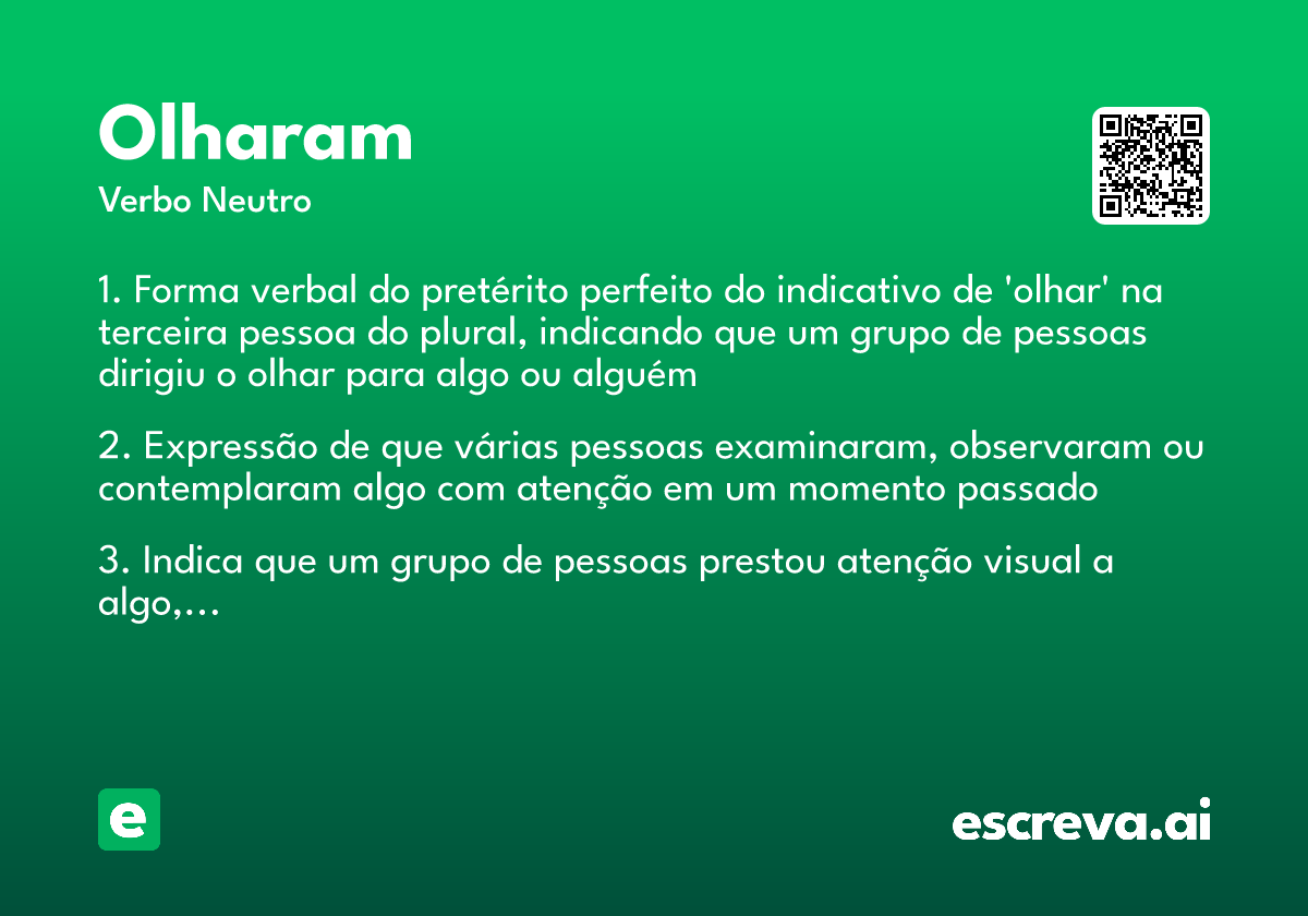 olharam
