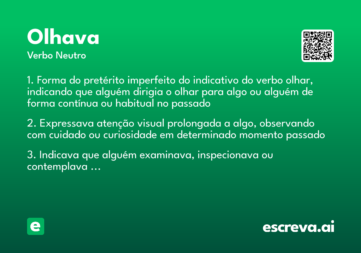 olhava