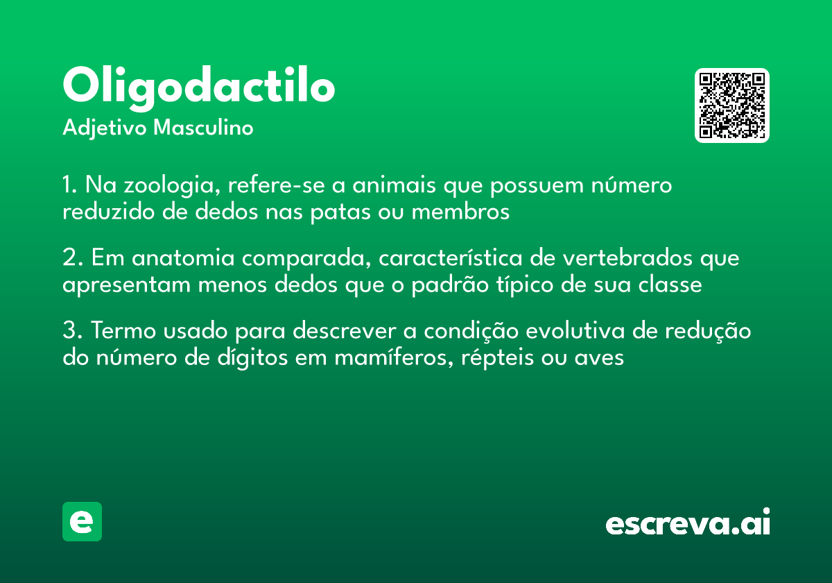 oligodactilo