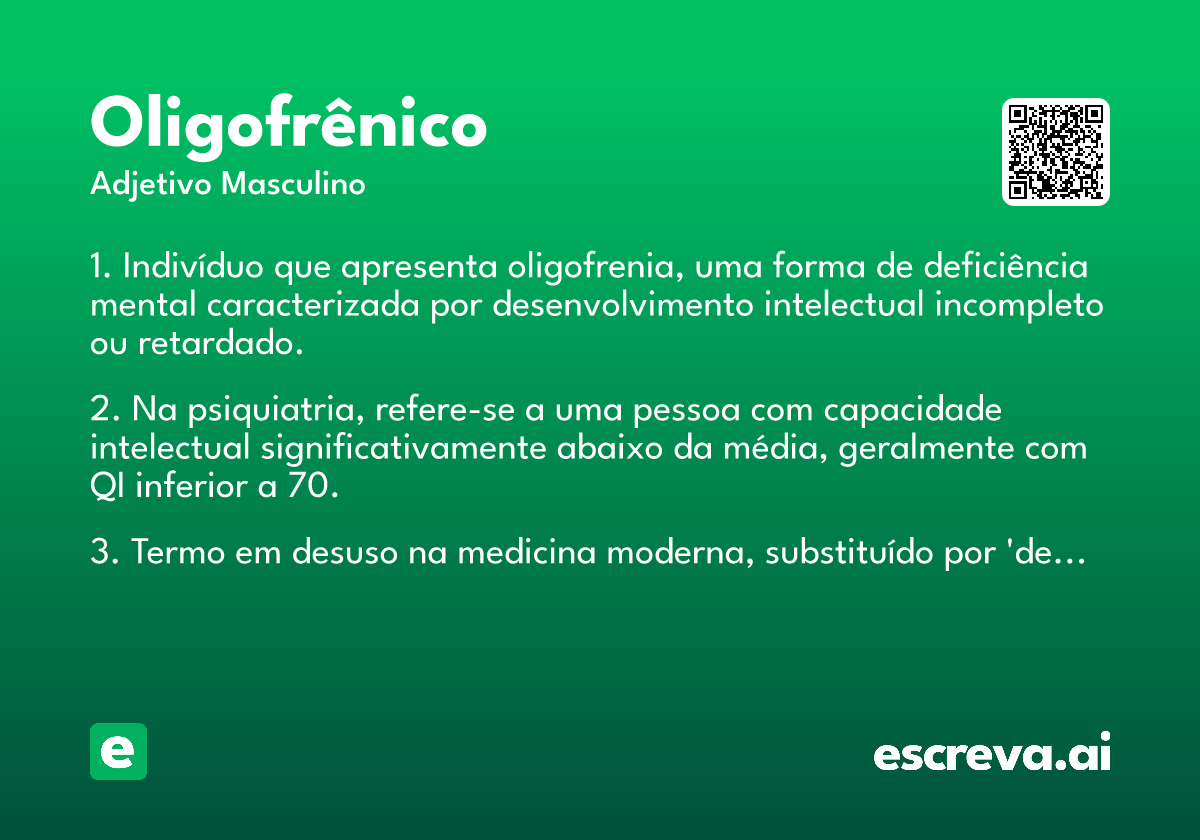 oligofrênico