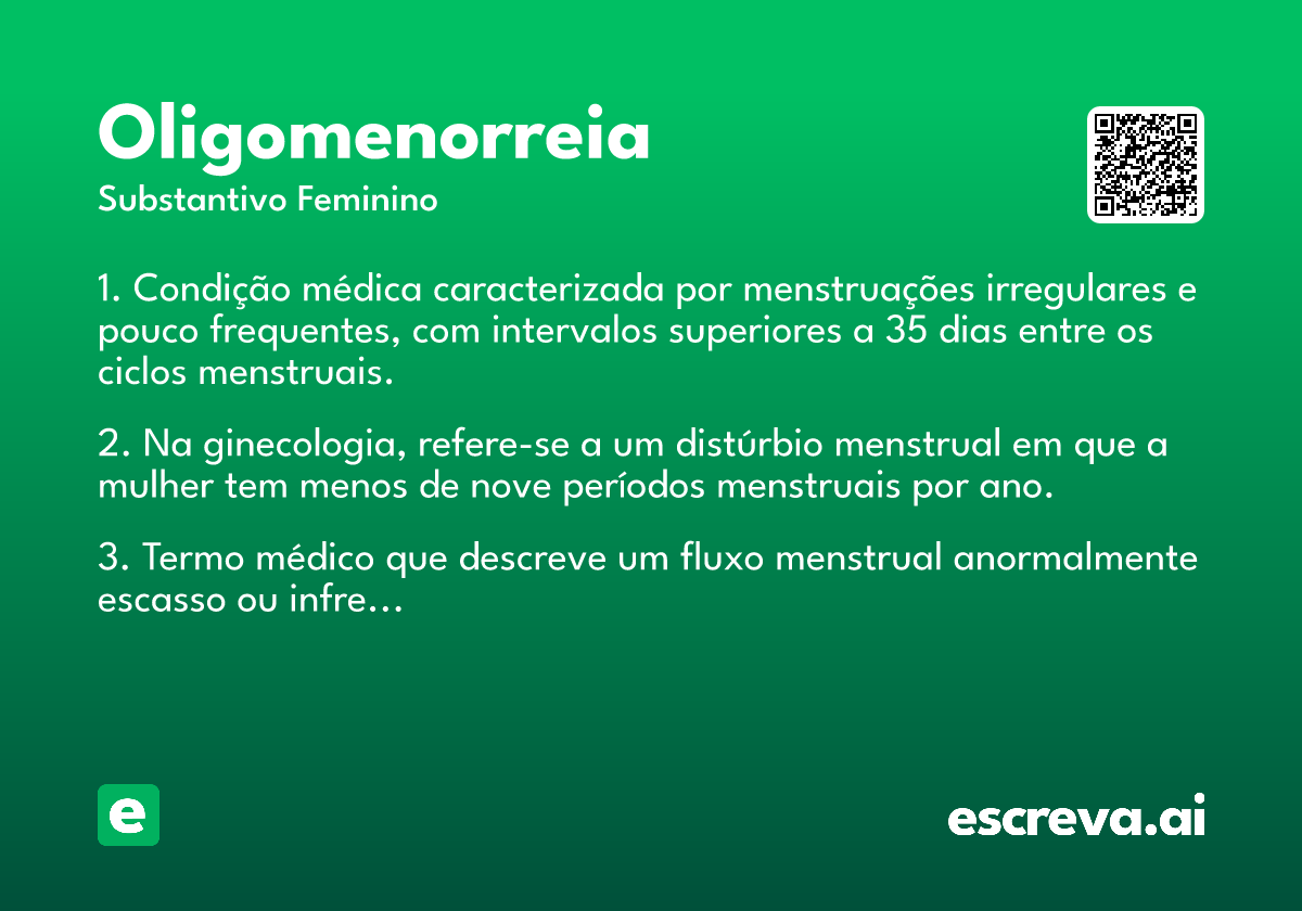 oligomenorreia