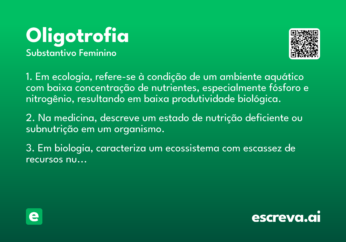 oligotrofia