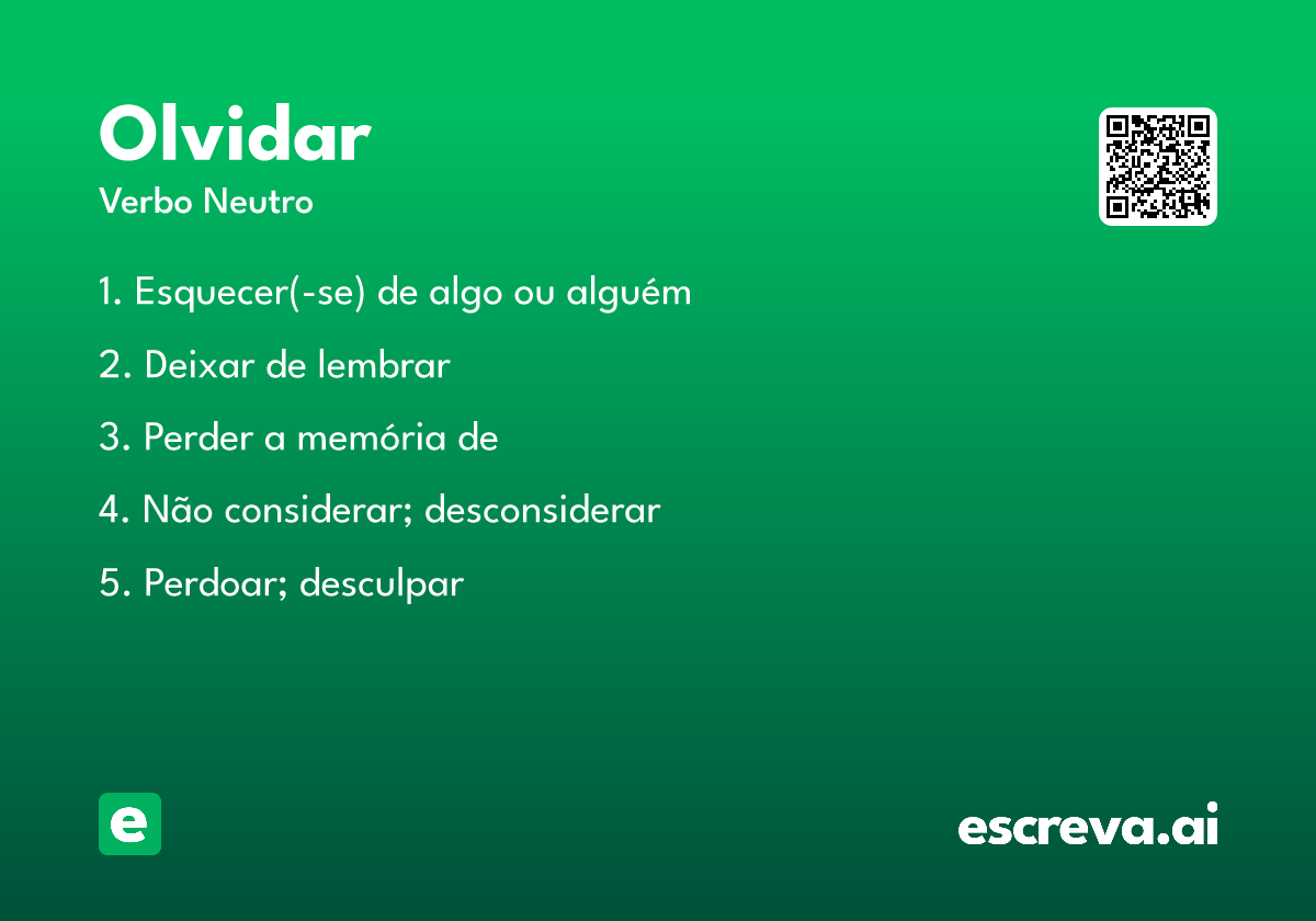 olvidar