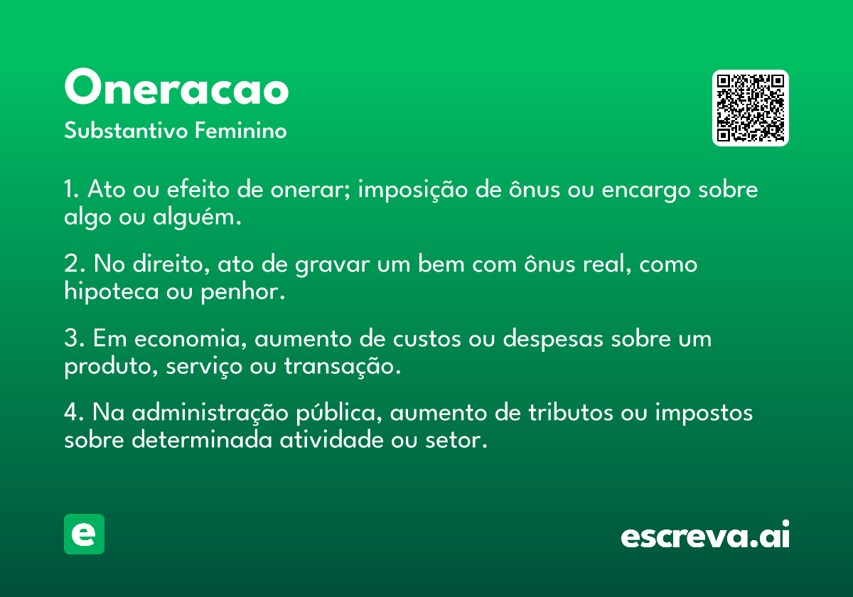 oneracao