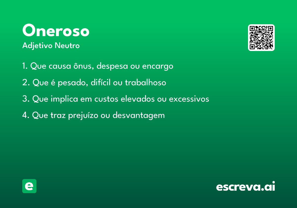 oneroso