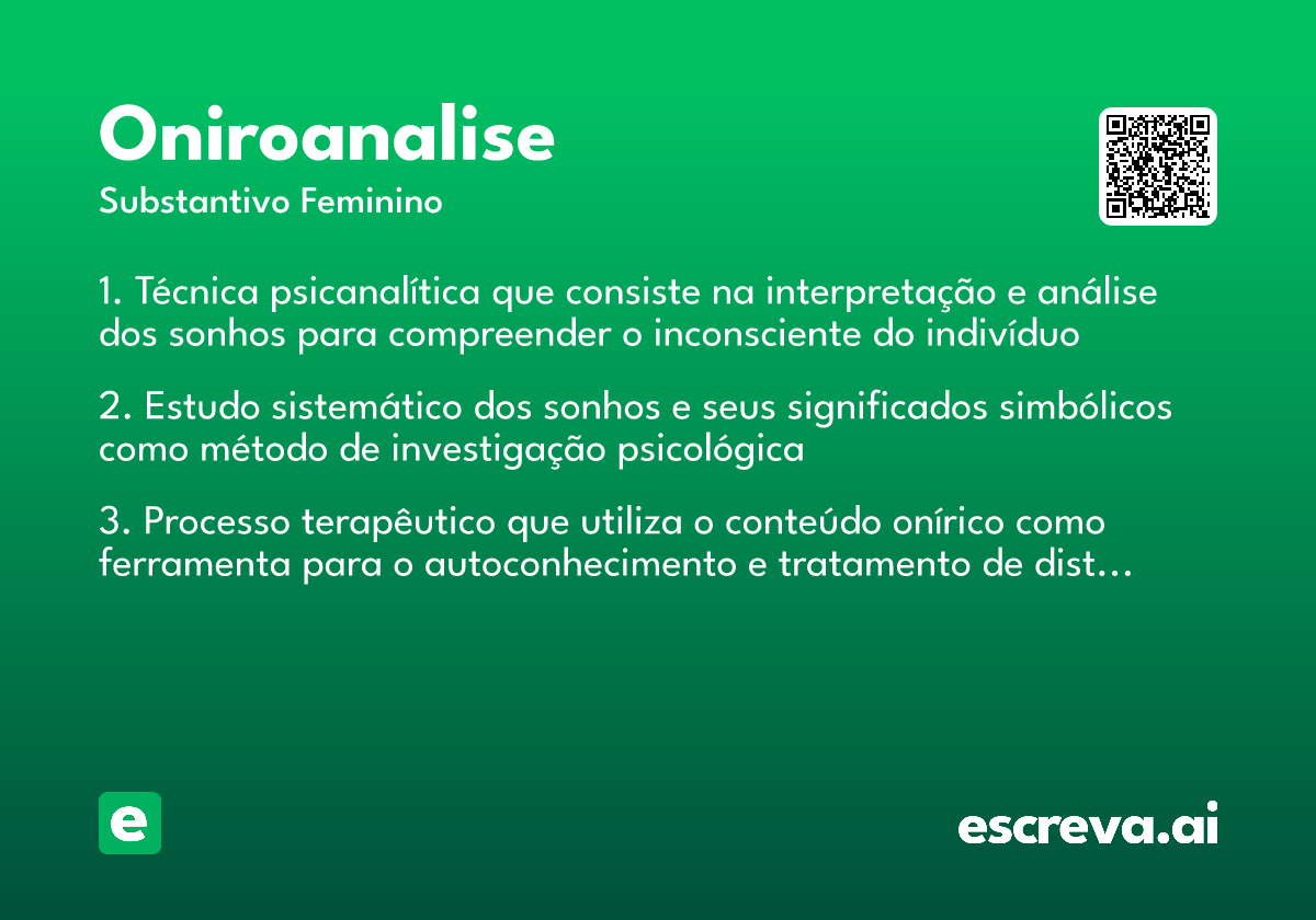 oniroanalise