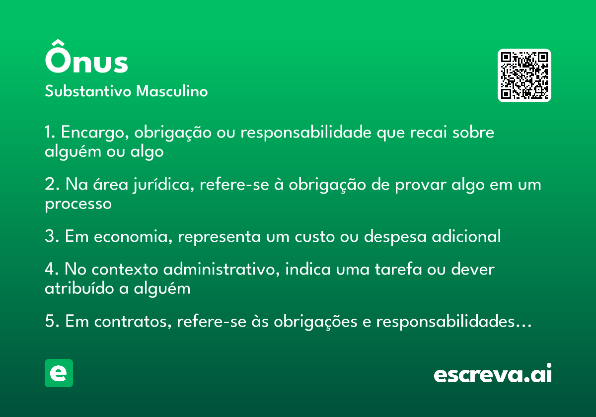 ônus
