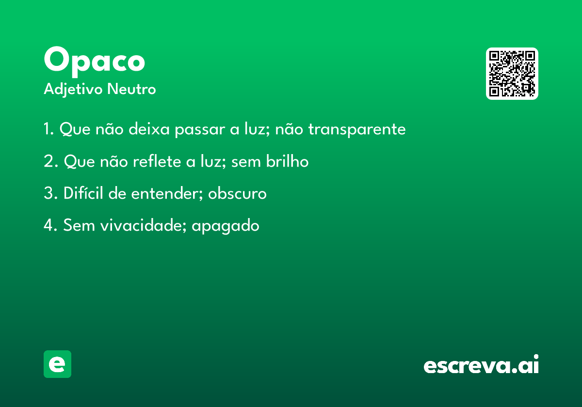 opaco
