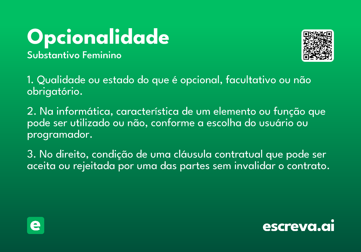 opcionalidade