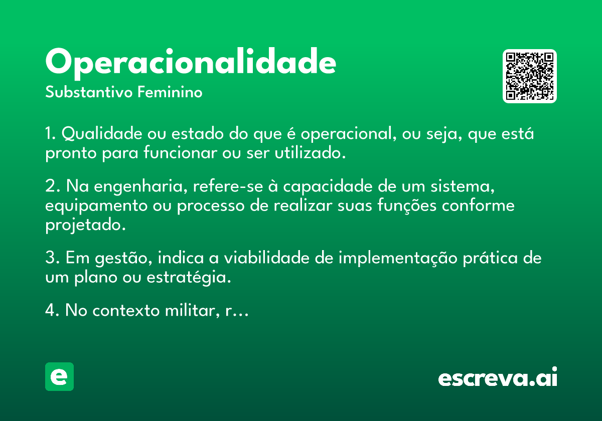 operacionalidade