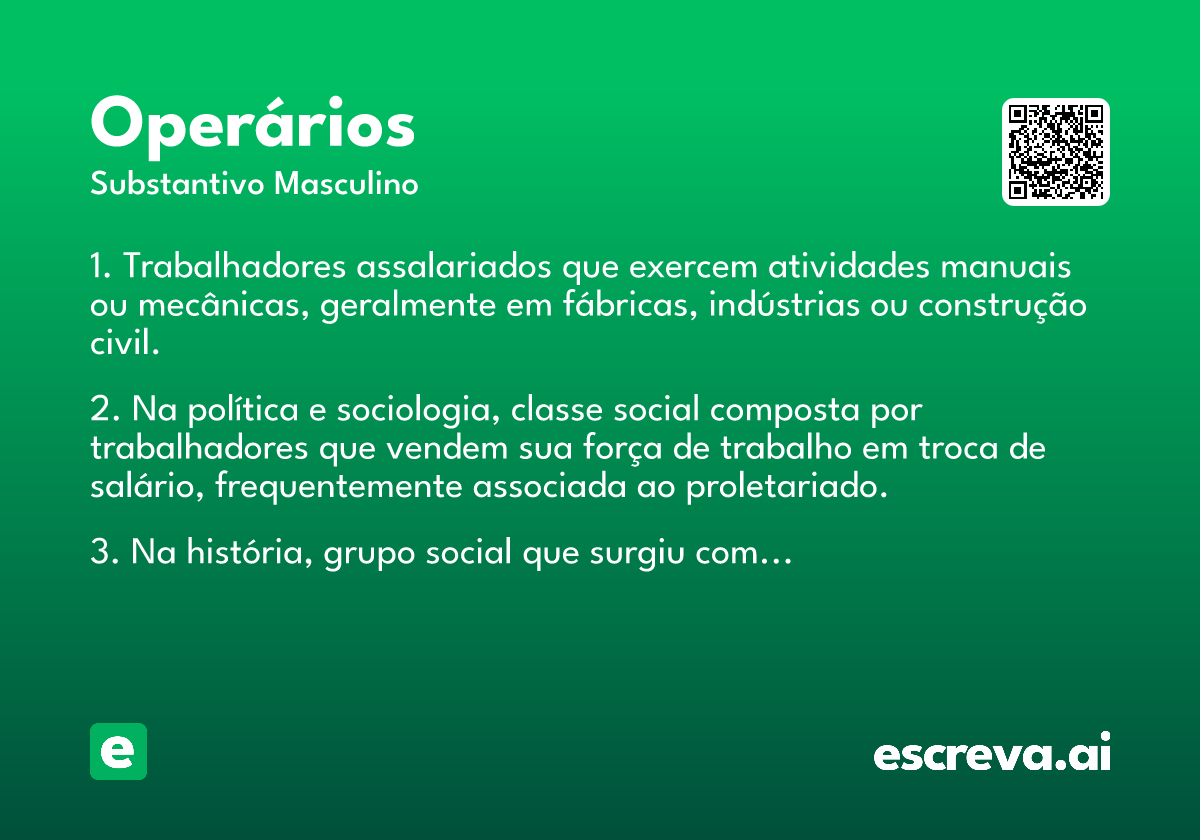operários