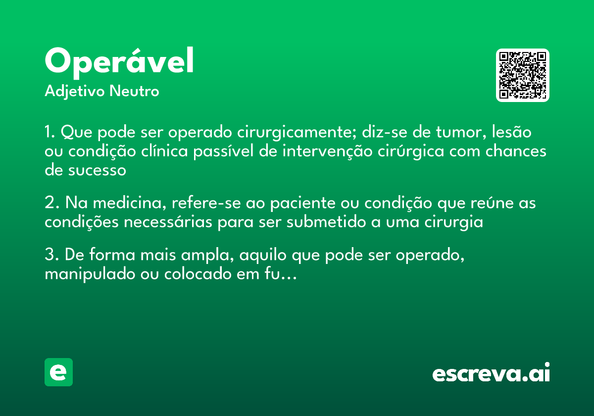 operável