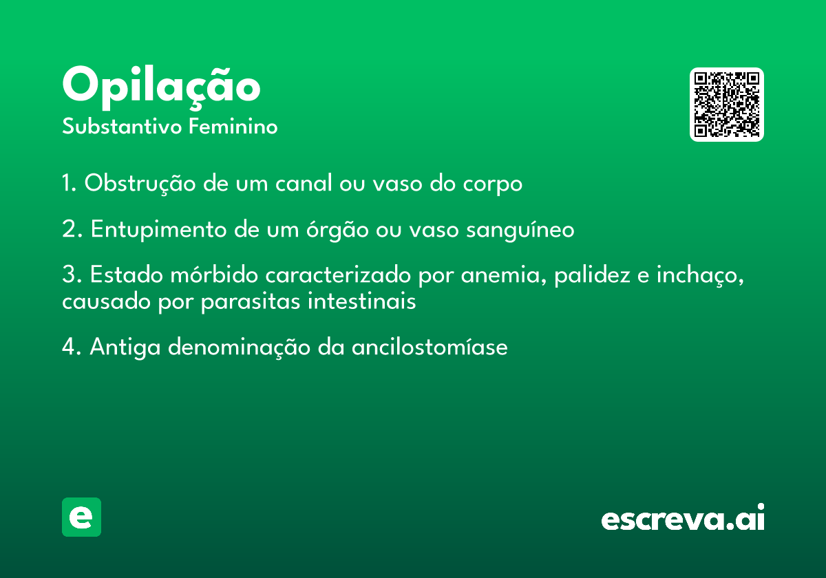 opilação