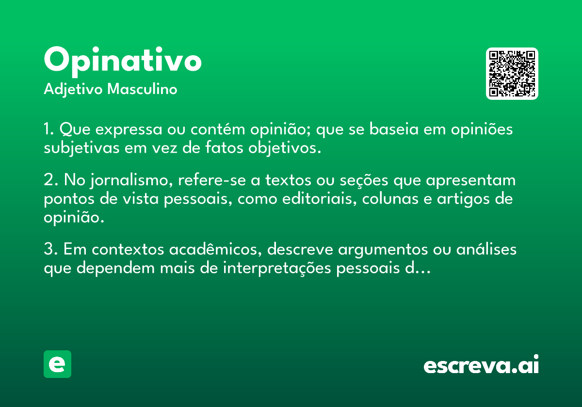 opinativo