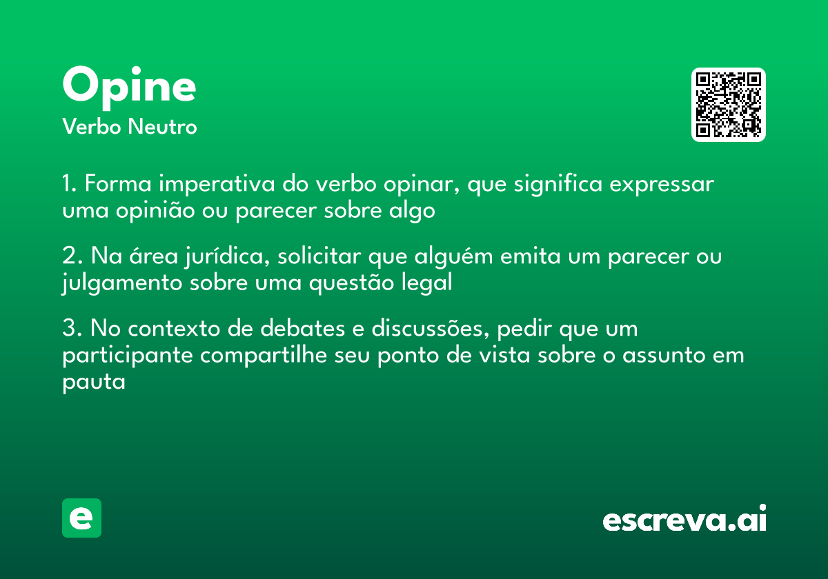 opine