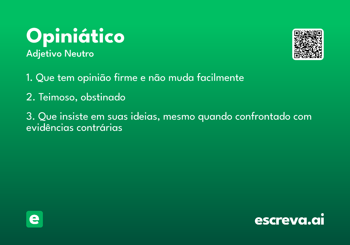 opiniático