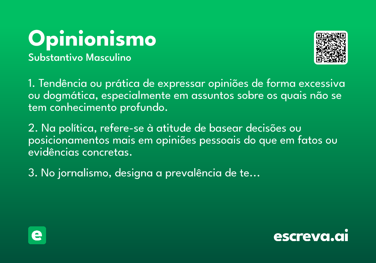 opinionismo