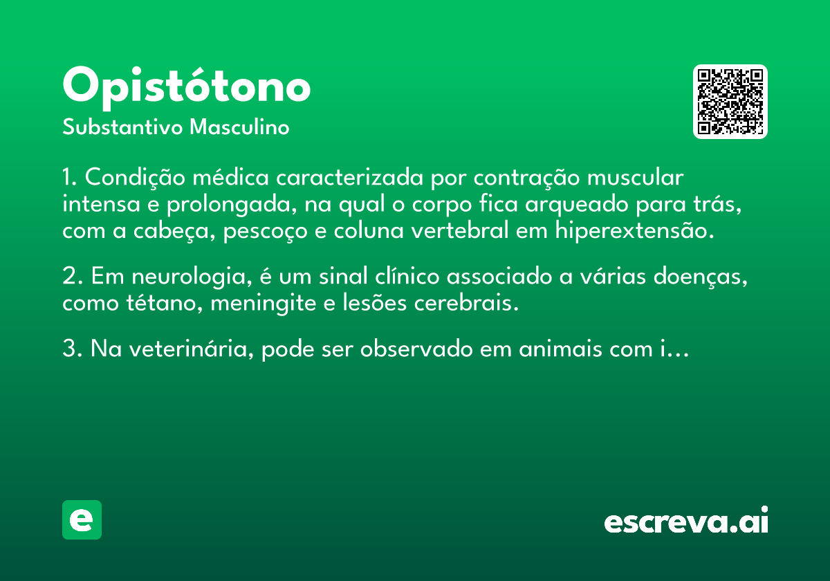 opistótono
