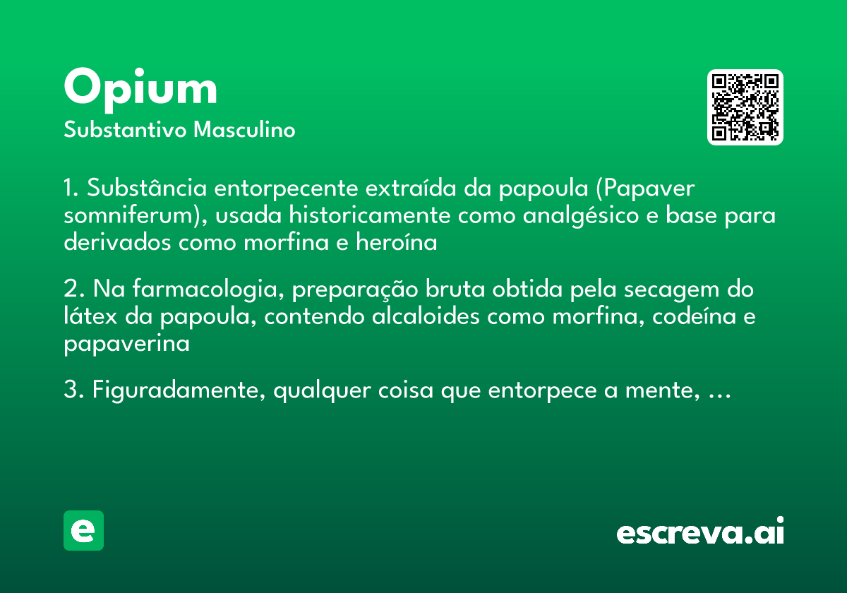 opium