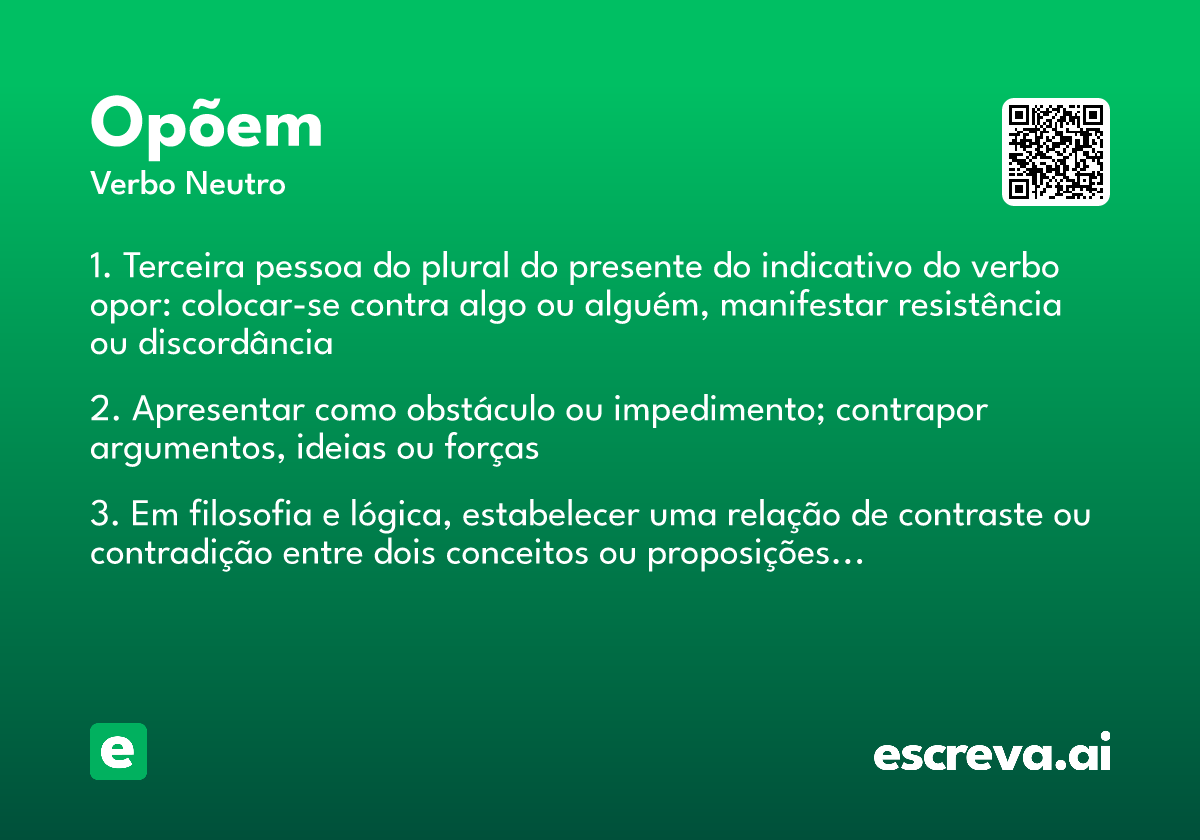 opõem