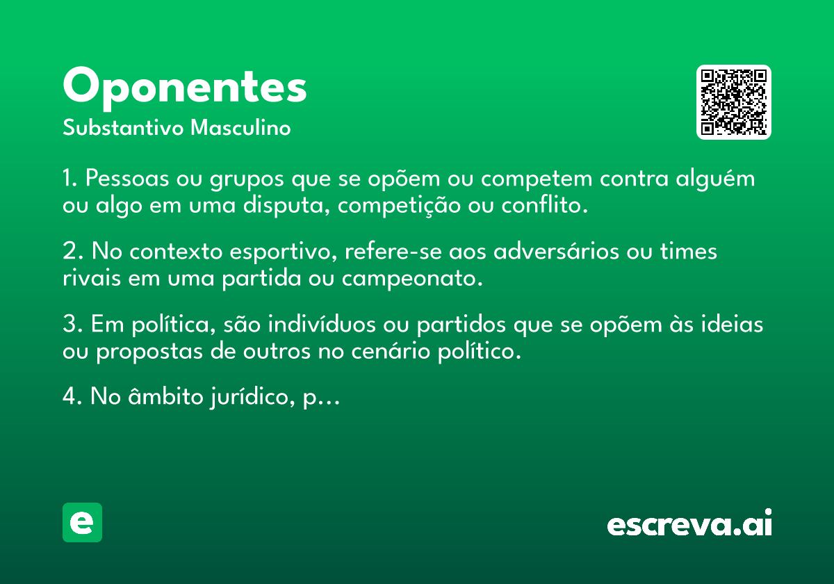 oponentes