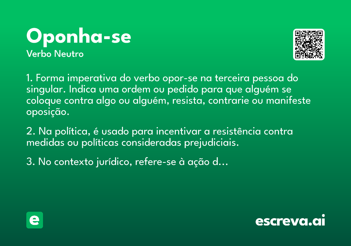 oponha-se