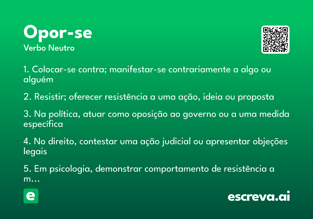 opor-se