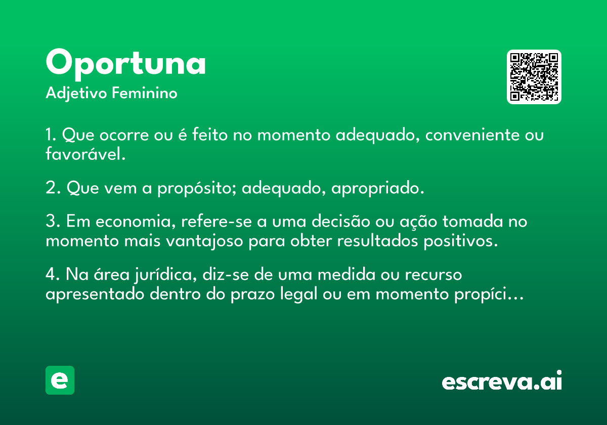 oportuna