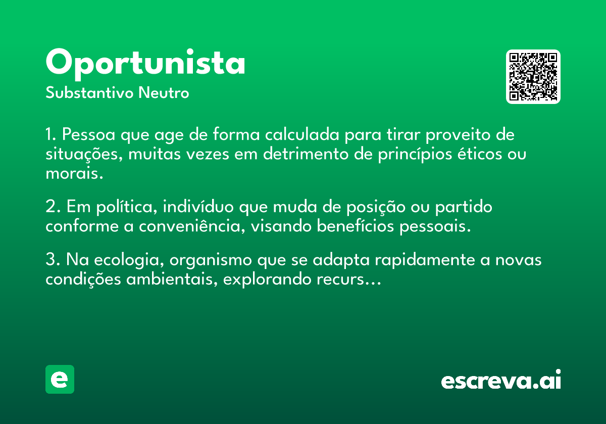 oportunista