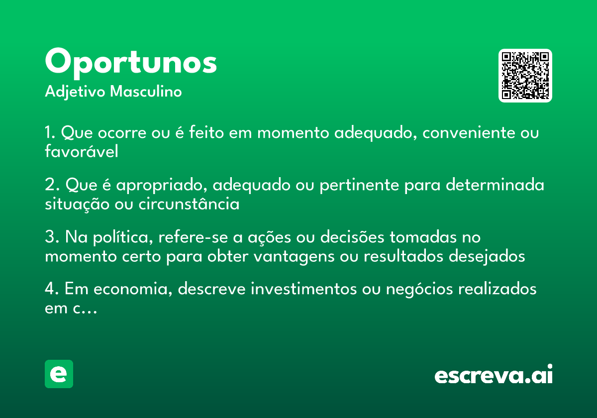 oportunos