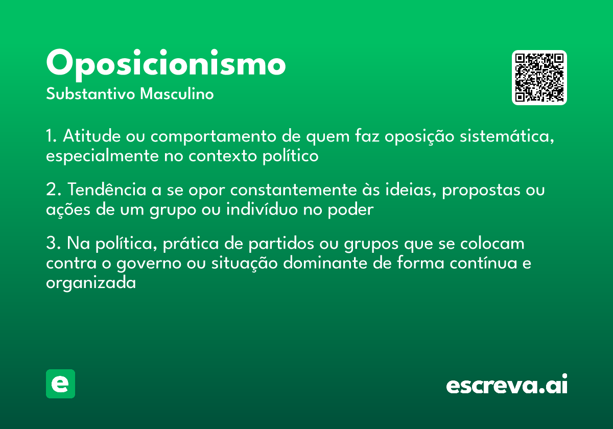 oposicionismo