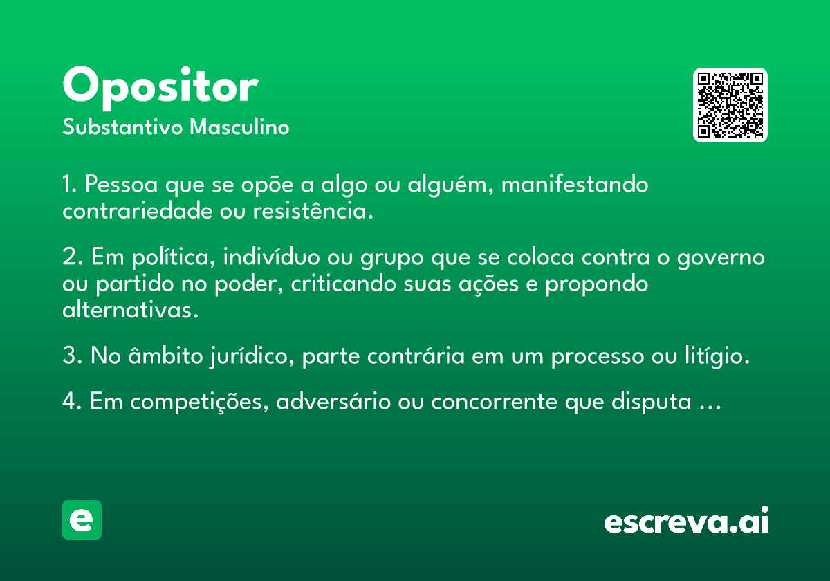 opositor
