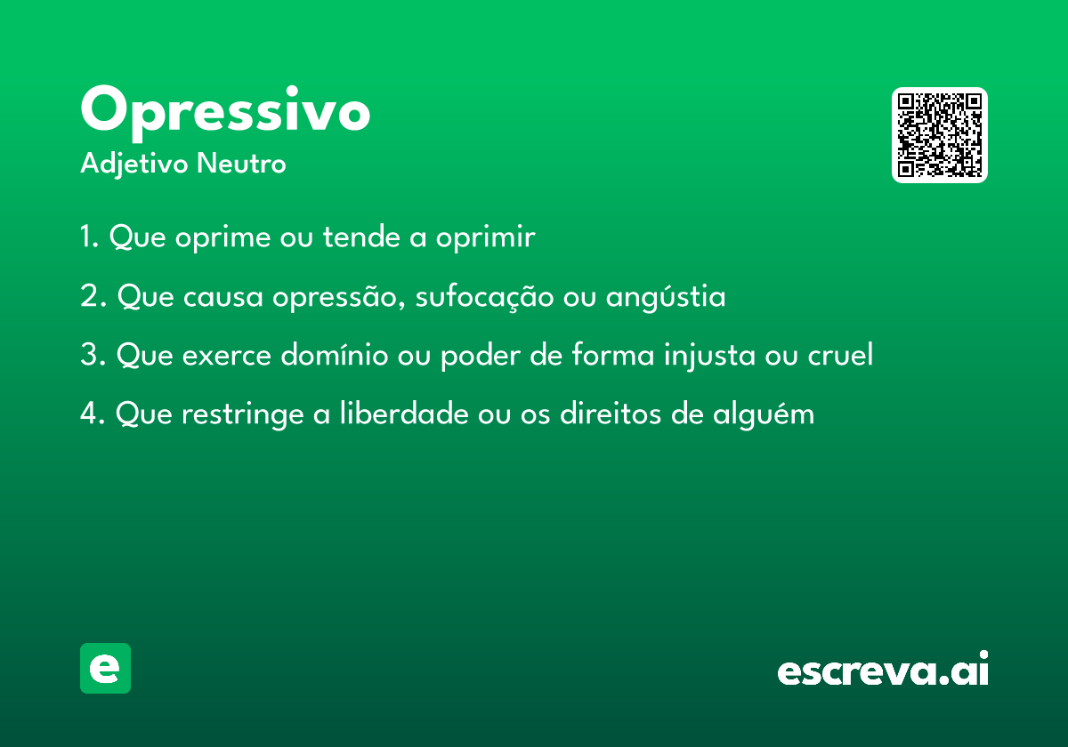 opressivo