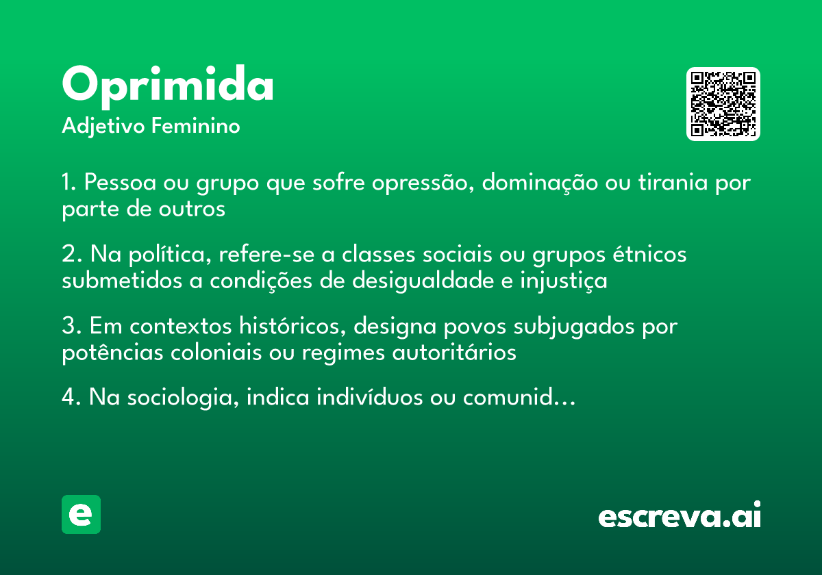 oprimida