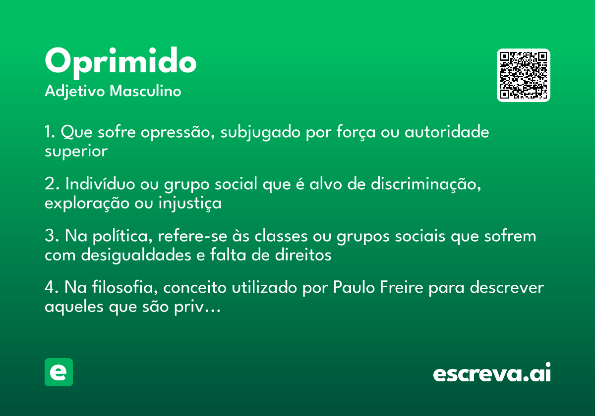 oprimido