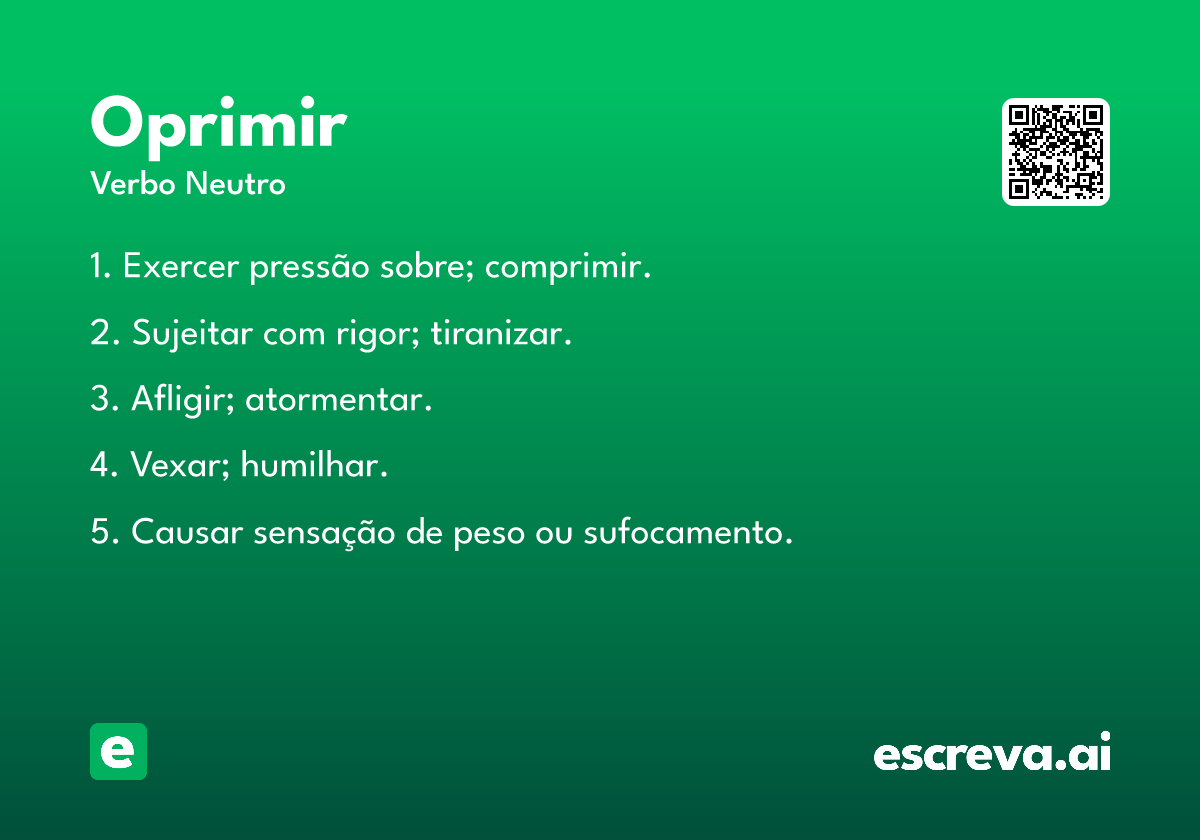 oprimir
