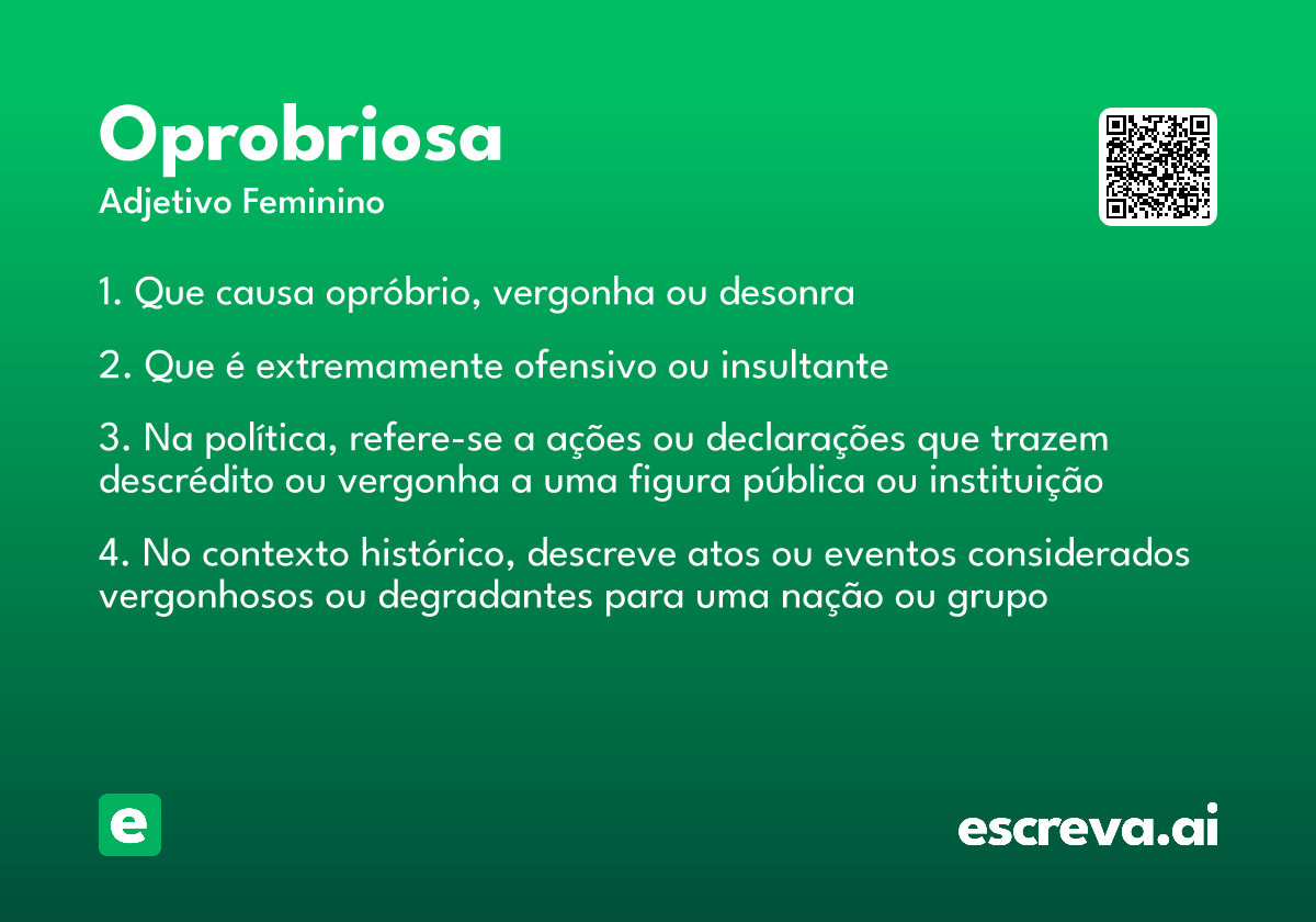 oprobriosa