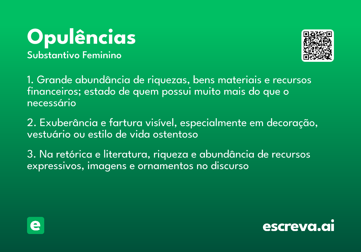 opulências