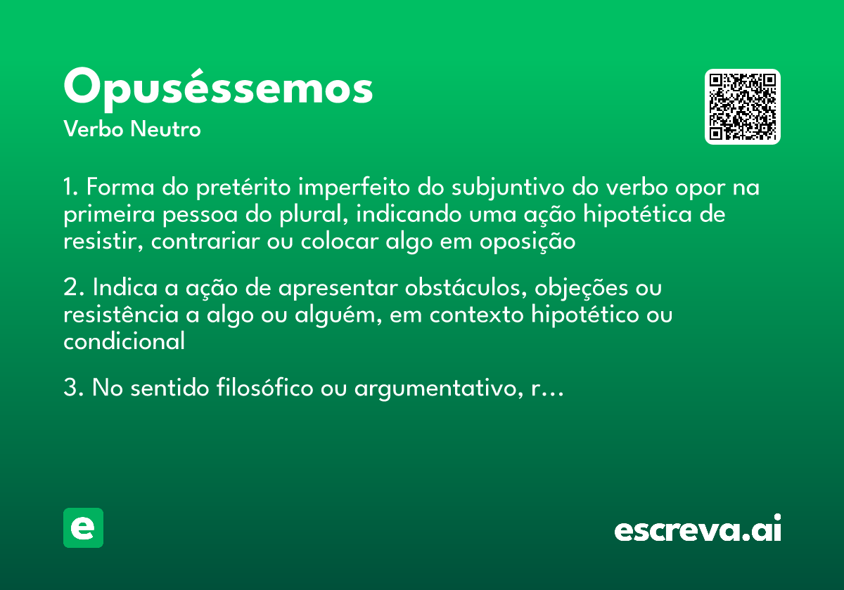 opuséssemos