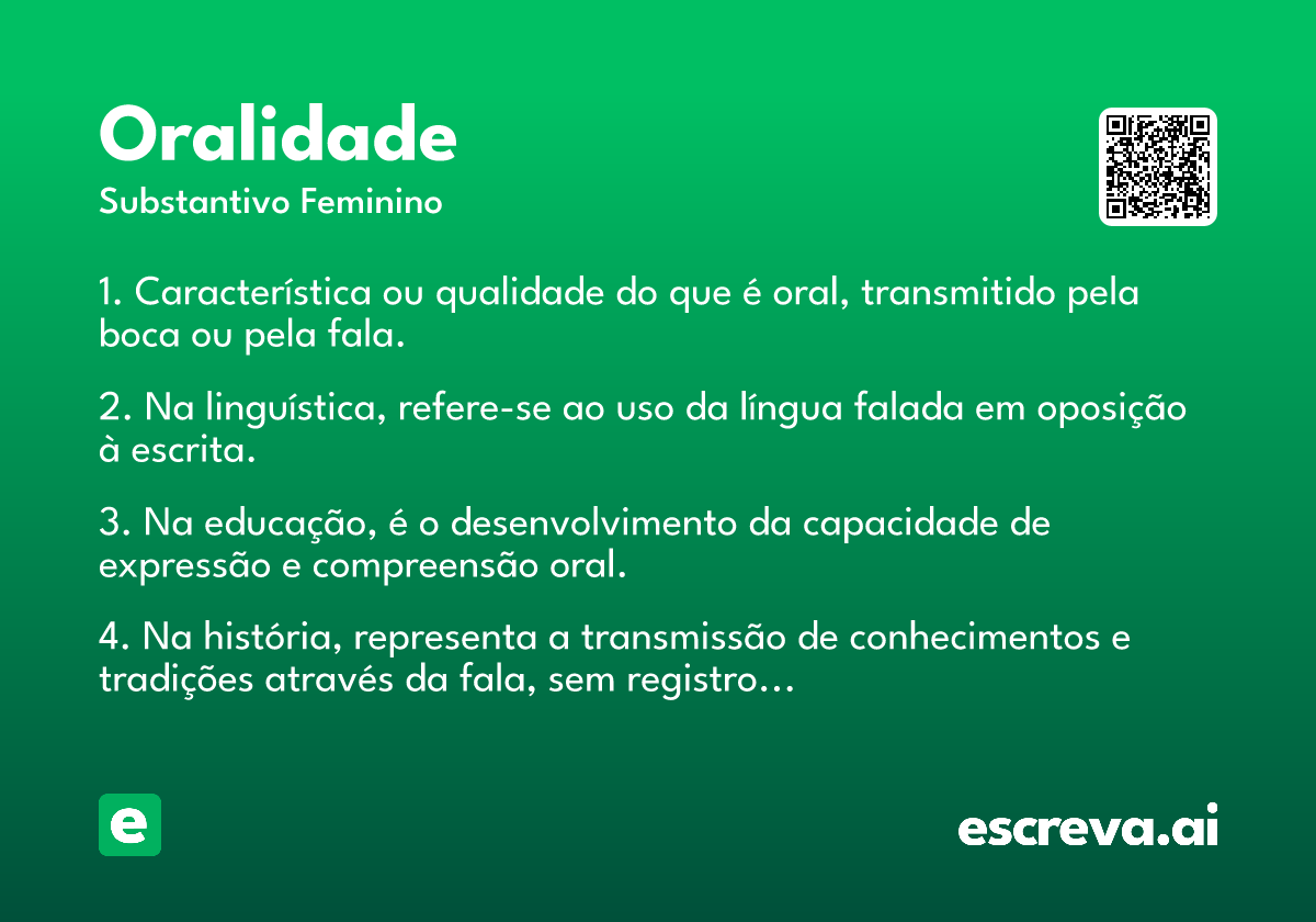 oralidade